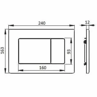 Кнопка смыва Boheme 650-GM оружейная сталь